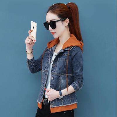 ÁO KHOÁC JEAN NỮ PHỐI NÓN CAM - NK331